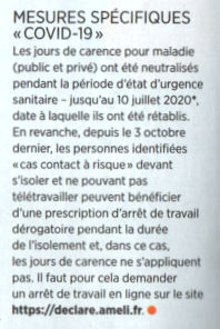 carence covid 19