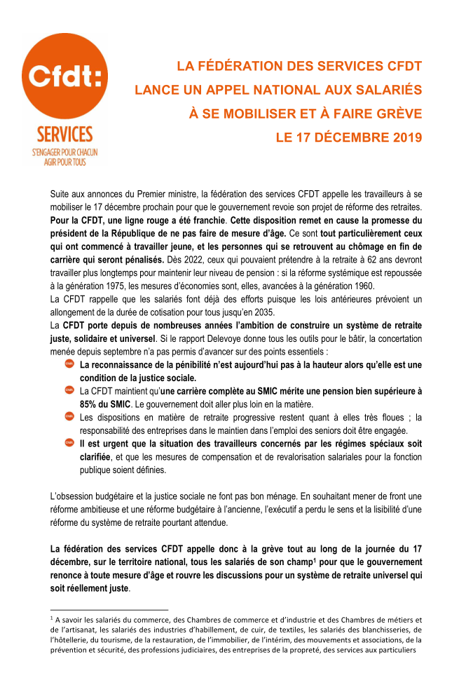greve cfdt